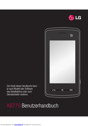 LG KB770 Benutzerhandbuch