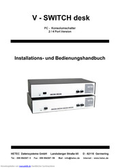 HETEC V - SWITCH 4 desk Installationshandbuch