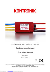 Kontronik JIVE Pro 120+ HV Bedienungsanleitung