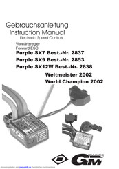GM-Racing Purple SX7 Gebrauchsanleitung