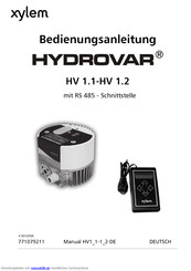 xylem Hydrovar HV 1.2 Bedienungsanleitung