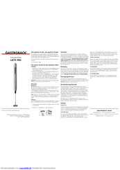 Gastroback 42215 LATTE PEN Bedienungsanleitung