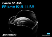 Canon EF 14mm f2.8L II USM Bedienungsanleitung