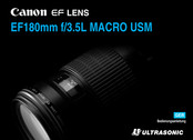 Canon EF 180mm f3.5L Macro USM Bedienungsanleitung