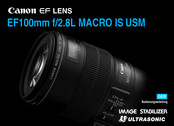 Canon EF 100mm f2.8L Macro IS USM Bedienungsanleitung