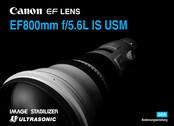 Canon EF 800mm f5.6L IS USM Bedienungsanleitung