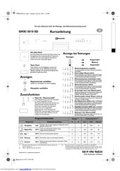 Bauknecht GMI 5010 SD IN Kurzanleitung