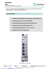 Procom 4DAV Datenblatt