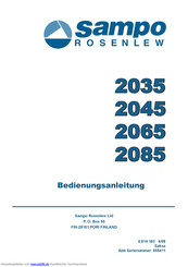 Sampo Rosenlew 2065 Bedienungsanleitung
