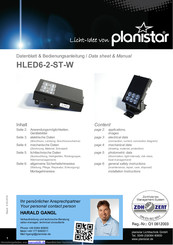 planistar HLED6-2-ST-W Bedienungsanleitung
