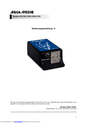 Aqua Medic Ozone 100 Bedienungsanleitung