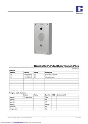 Baudisch IP-VideoDoorStationPlus Handbuch