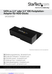 StarTech.com SAT2IDEADP Bedienungsanleitung