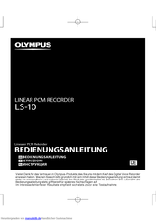 Olympus LS-10 Bedienungsanleitung
