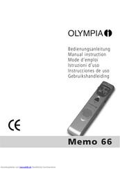 Olympia Memo 66 Bedienungsanleitung