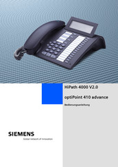 Siemens HiPath 4000 V2.0 Bedienungsanleitung