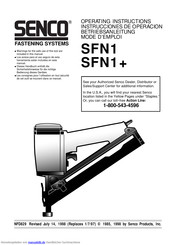 Senco SFN1+ Betriebsanleitung