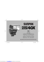 Sunpak Power Zoom 40X Gebrauchsanweisung