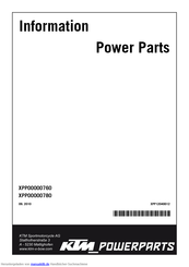 KTM XPP00000760 Handbuch