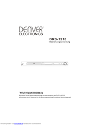 Denver DRS1218 Bedienungsanleitung