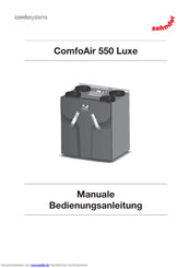 zehnder ComfoAir 550 Luxe Bedienungsanleitung