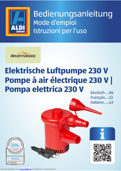 adventuridge Elektrische Luftpumpe 230 V Bedienungsanleitung