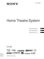 Sony HT-FS3 Bedienungsanleitung