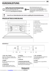 Hotpoint Ariston MS 998 IX HA Kurzanleitung