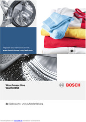 Bosch WAYH2890 Gebrauchs- Und Aufstellanleitung