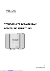 Vision TECHCONNECT TC2-VGAHDMI Bedienungsanleitung