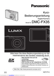 Panasonic DMC-FX35 Kurz-Bedinungsanleitung