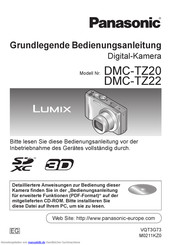 Panasonic Lumix DMC-TZ22 Bedienungsanleitung
