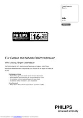 Philips LR6PS32A Kurzanleitung