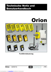 Orion OREi - OREV Benutzerhandbuch