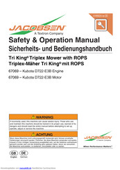 Jacobsen Tri King Sicherheits- Und Bedienungshandbuch
