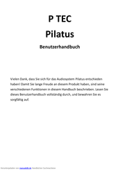 atemio P TEC Pilatus Benutzerhandbuch