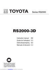 Toyota RS2000-3D Gebrauchsanleitung