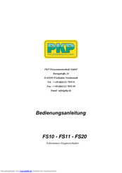 PKP FS20 Bedienungsanleitung