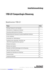Allen-Bradley 1769-L31 Installationsanleitung