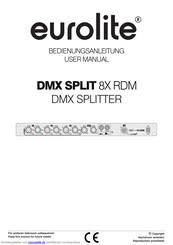EuroLite DMX SPLIT 8X RDM Bedienungsanleitung