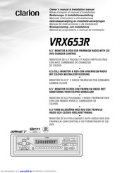 Clarion VRX653R Installation Und Betriebsanleitung