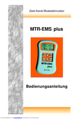 MTR EMS plus Bedienungsanleitung