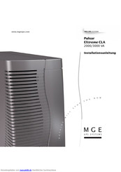 MGE UPS Systems Pulsar EXtreme CLA 2000 Installationsanleitung