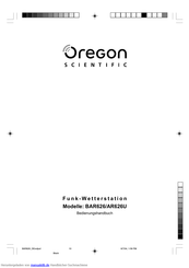 Oregon Scientific BAR626 Bedienungshandbuch