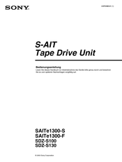 Sony SAITe1300-F Bedienungsanleitung