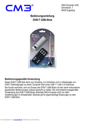 CM3-Computer DVB-T Bedienungsanleitung