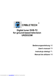Cabletech DVB-T2 URZ0323M Bedienungsanleitung