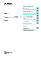 Siemens SIMATIC PG 740 PII Handbuch