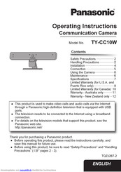 Panasonic TY-CC10W Bedienungsanleitung