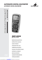 Monacor DMT-4004 Bedienungsanleitung